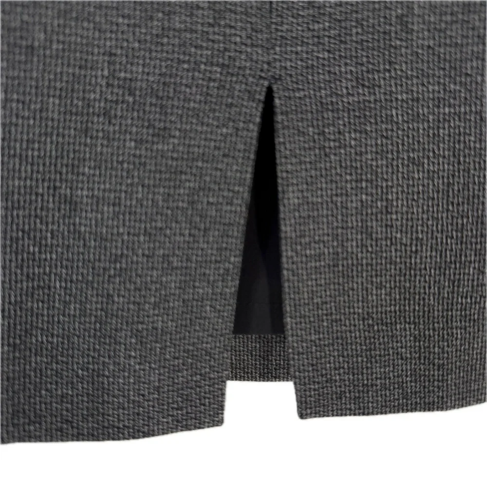 Express Textured Black/White Hip Pleat Detail Pencil Skirt 22